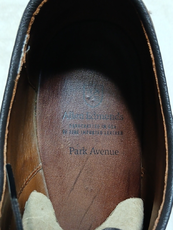 Allen Edmonds Park Avenue Leather Oxfords Dress Shoes Cap Toe Men Size 12 D